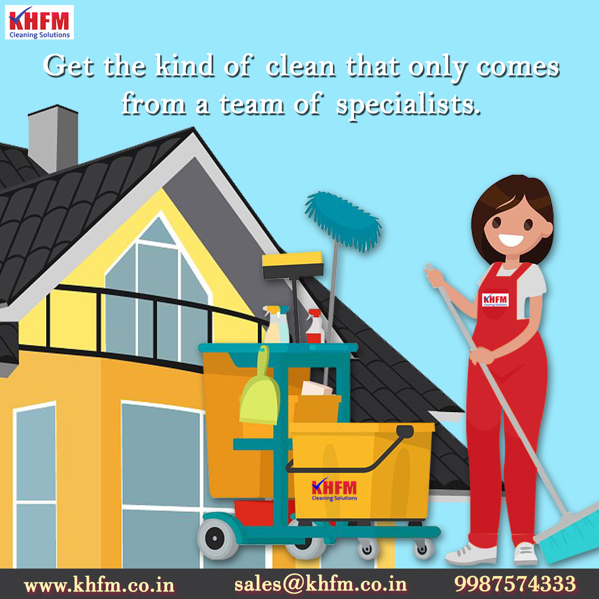 KHFMCleaning's tweet photo. Get the kind of clean that only comes
from a team of specialists.
So Stay Home,  Be Relax &amp; Call Us Now 9987574333 
Or Book our services on https://t.co/BUWxogkiTR
#StayHome #StaySafe #KHFMCLEANINGSOLUTION
#sanitizationservicesinmumbai #homecleaningproducts #officesanitizing https://t.co/zOLFyptQoU