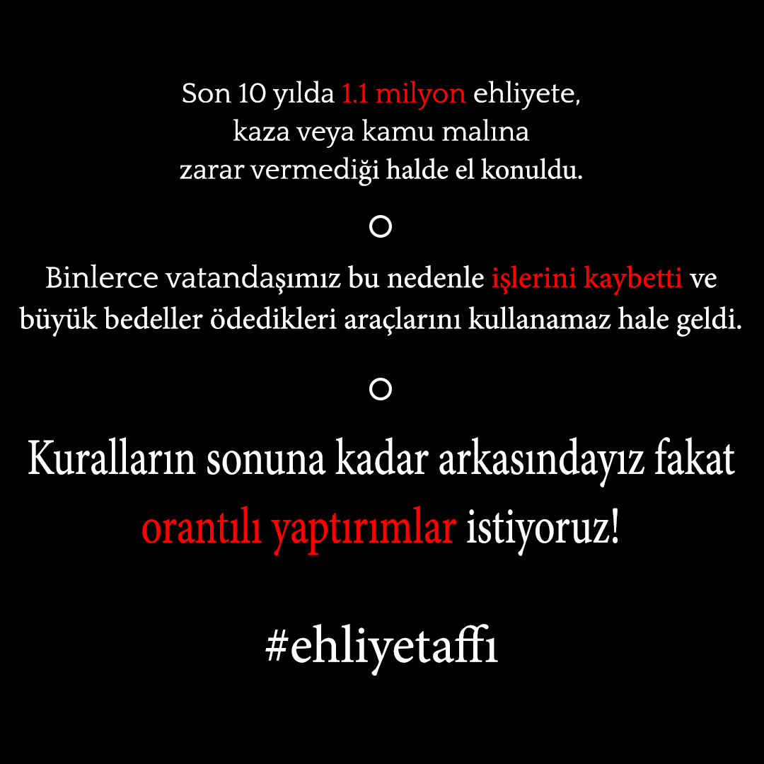 AffEhliyet's tweet photo. #ehliyetaffı #EhliyeteAfGetirilsin #ehliyetAffıistiyoruz https://t.co/ZGouYfyaW7