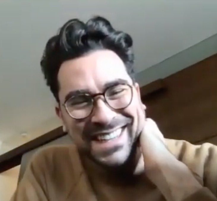 dan levy smiling during 2020 interviews, a thread: