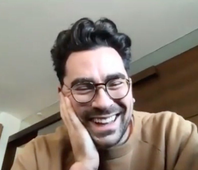 dan levy smiling during 2020 interviews, a thread: