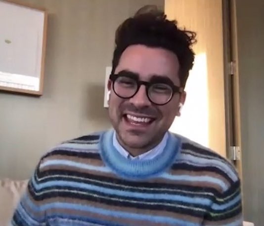 dan levy smiling during 2020 interviews, a thread: