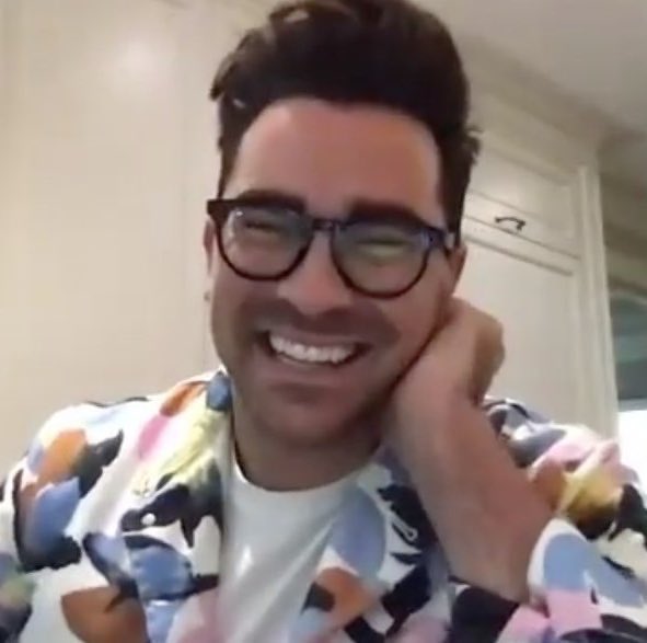 dan levy smiling during 2020 interviews, a thread: