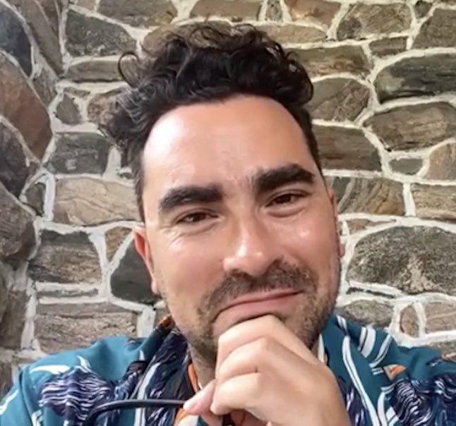 dan levy smiling during 2020 interviews, a thread: