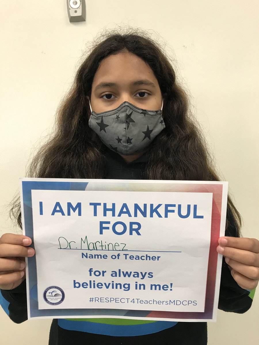 K8_Dragons's tweet photo. Upper Academy Students are thankful for their teachers. Wishing all a Happy Thanksgiving. @MDCPS @MDCPSCommunity @MDCPSSouth #MDCPRespectforTeachers #DoolinDragons #doolindragonsbreathefire https://t.co/6JzgQ2voSM