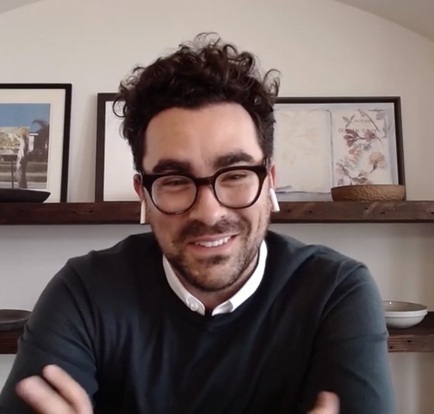 dan levy smiling during 2020 interviews, a thread: