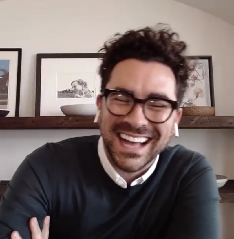 dan levy smiling during 2020 interviews, a thread: