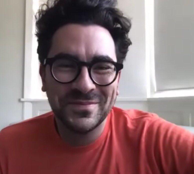 dan levy smiling during 2020 interviews, a thread: