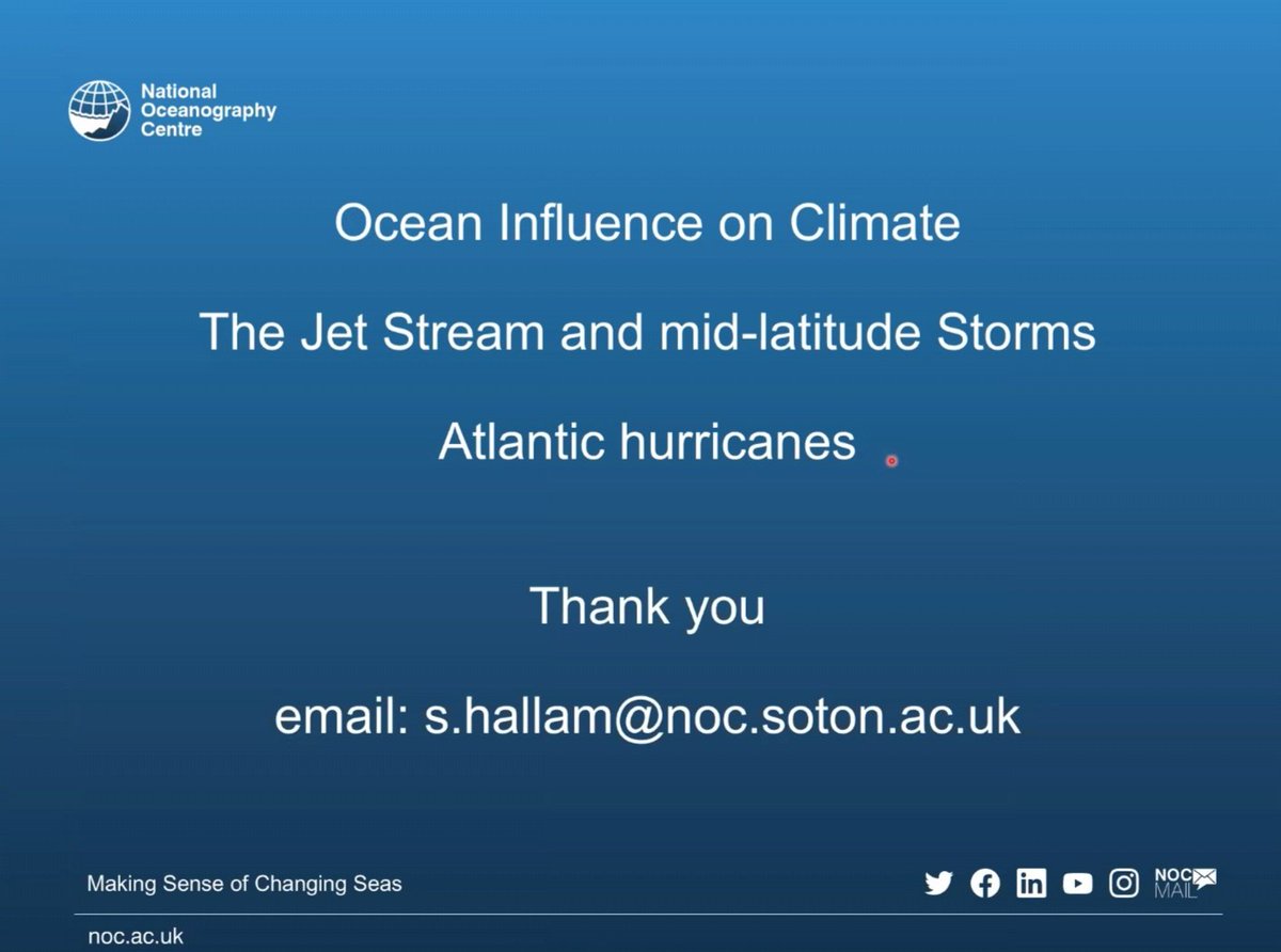 This mornings fascinating talk was by @samhallam5 from @NOCnews - further information on their website 😃🌊🌊🌊 noc.ac.uk