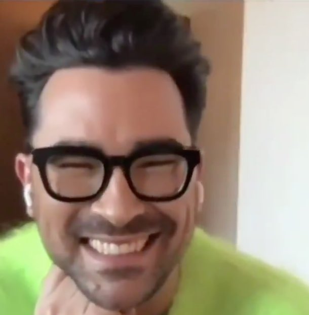 dan levy smiling during 2020 interviews, a thread: