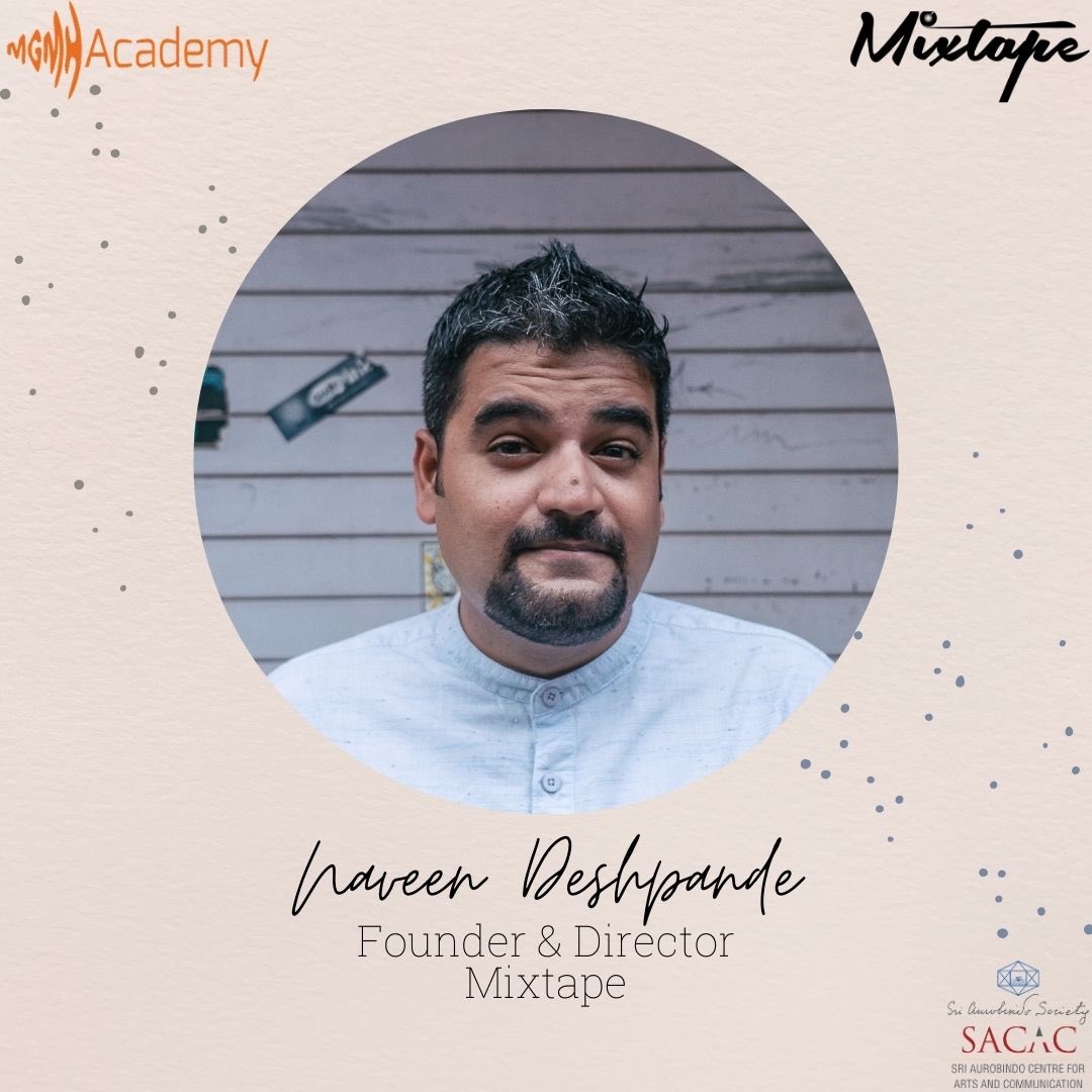 Happy to have Naveen Deshpande of <a href="/Mixtapelive/">Mixtape</a> as our guest speaker for the next batch of music business certification! Apply now sac.ac.in  #mgmhindia #musicbusiness
