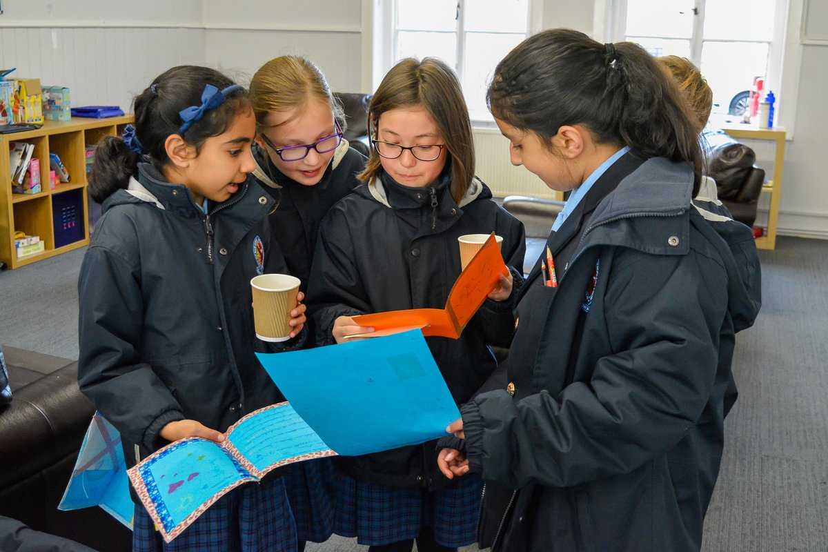 bcsbirmingham's tweet photo. At break time members of Year 5 received their French penpal letters. They were really interested to find out more about the pupils at Contour Saint-Aubin Primary School in Rennes. #culturalexchange #bcslanguages @IsbiSchools https://t.co/KCcKa9pA7r