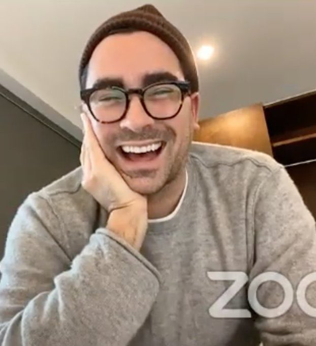 dan levy smiling during 2020 interviews, a thread: