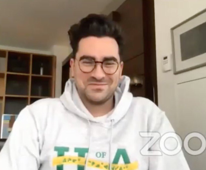 dan levy smiling during 2020 interviews, a thread: