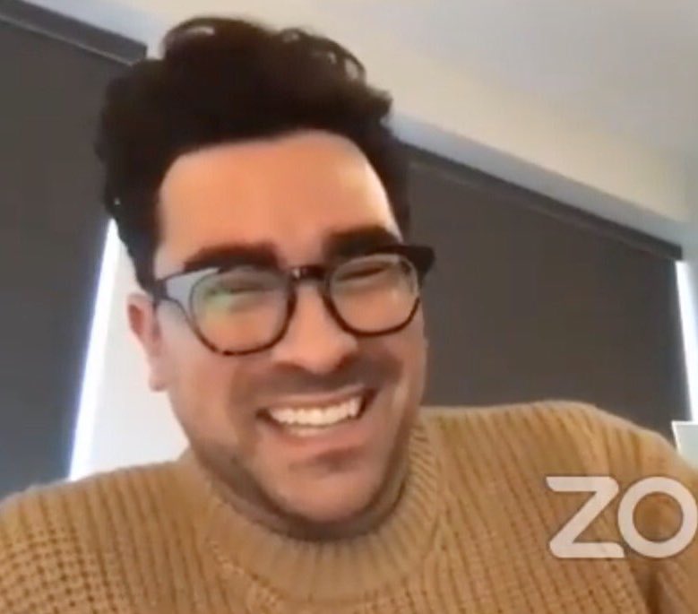 dan levy smiling during 2020 interviews, a thread: