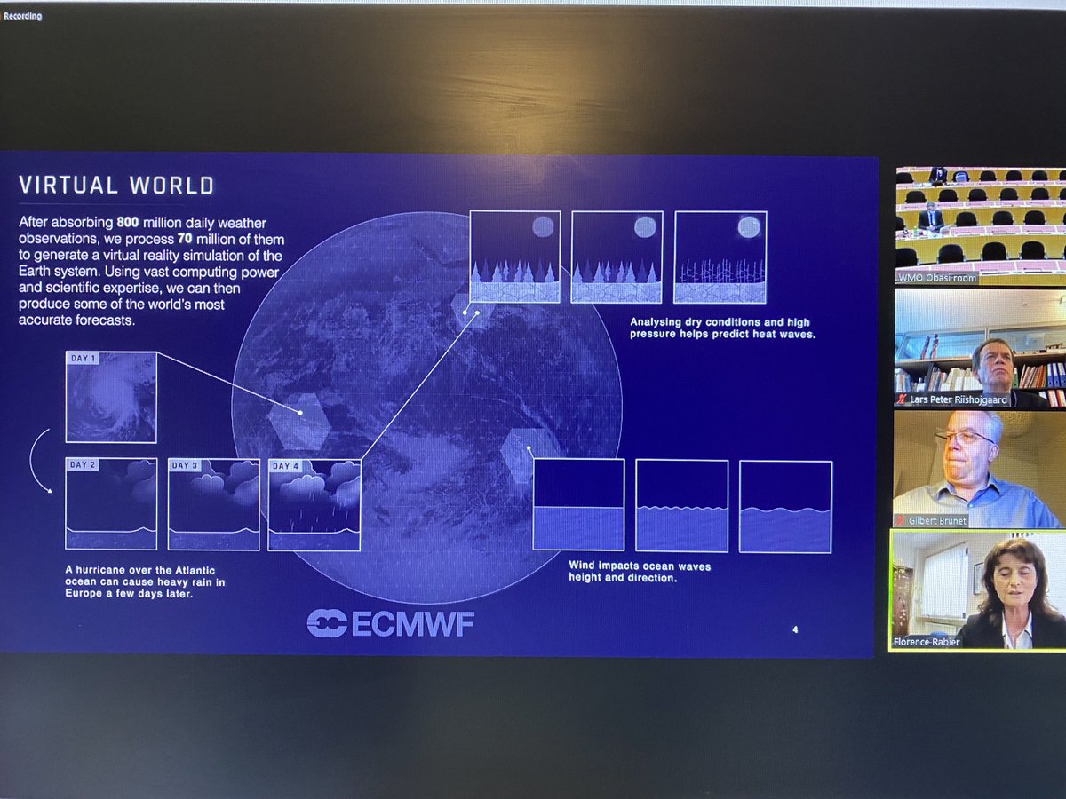 fabio_venuti's tweet photo. The Director-General ⁦@FlorenceRabier⁩ presenting ⁦@ECMWF⁩ perspective on the future of meteorological data exchange https://t.co/HZARdrmeLN