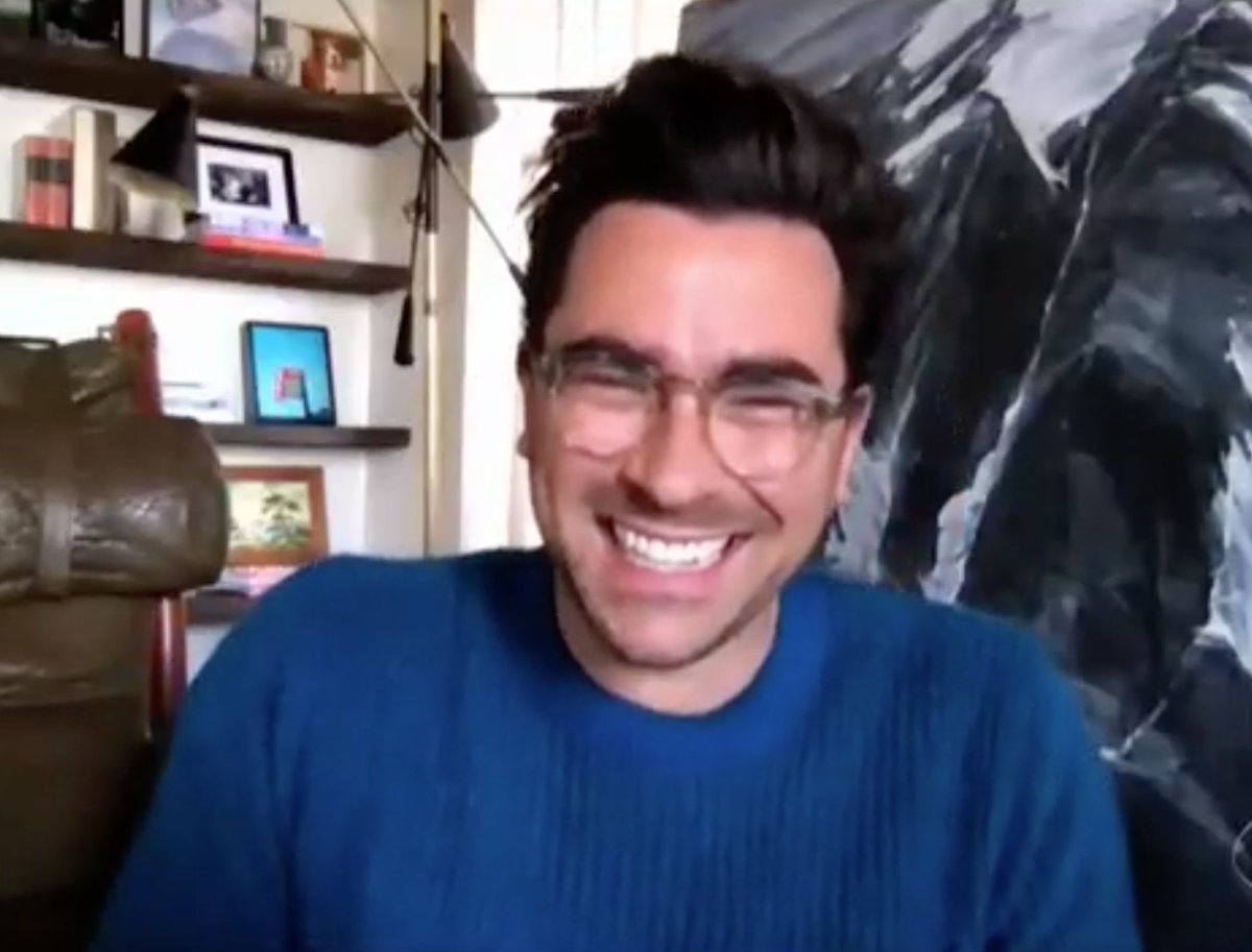 dan levy smiling during 2020 interviews, a thread: