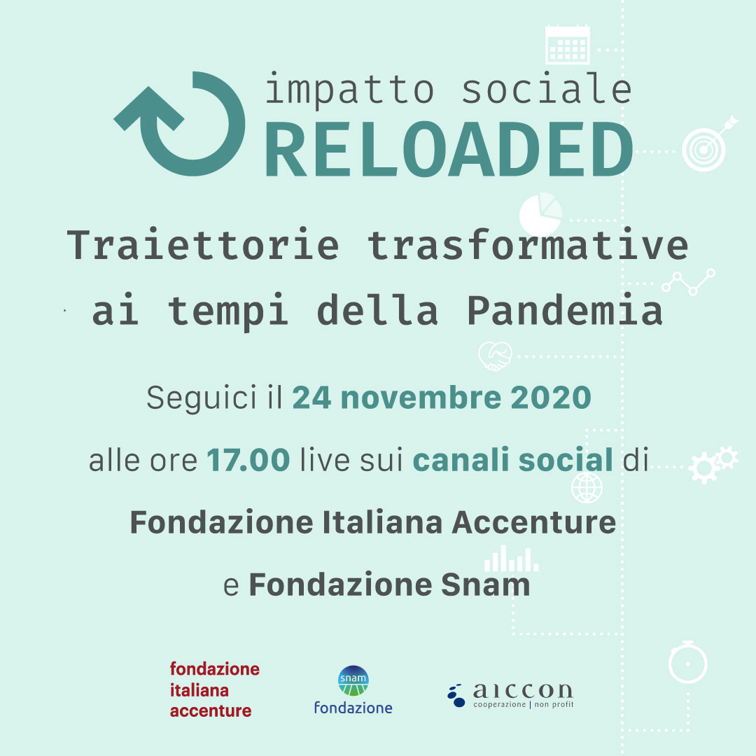 Il 24 novembre alle 17 presenteremo i risultati di un’analisi esplorativa che abbiamo condotto sulle quasi 500 candidature ricevute per il bando #ImpattoSocialeReloaded promosso da <a href="/FondAccenture/">Fondazione Italiana Accenture</a> e <a href="/snam/">Snam</a> 
bit.ly/36MmpJK