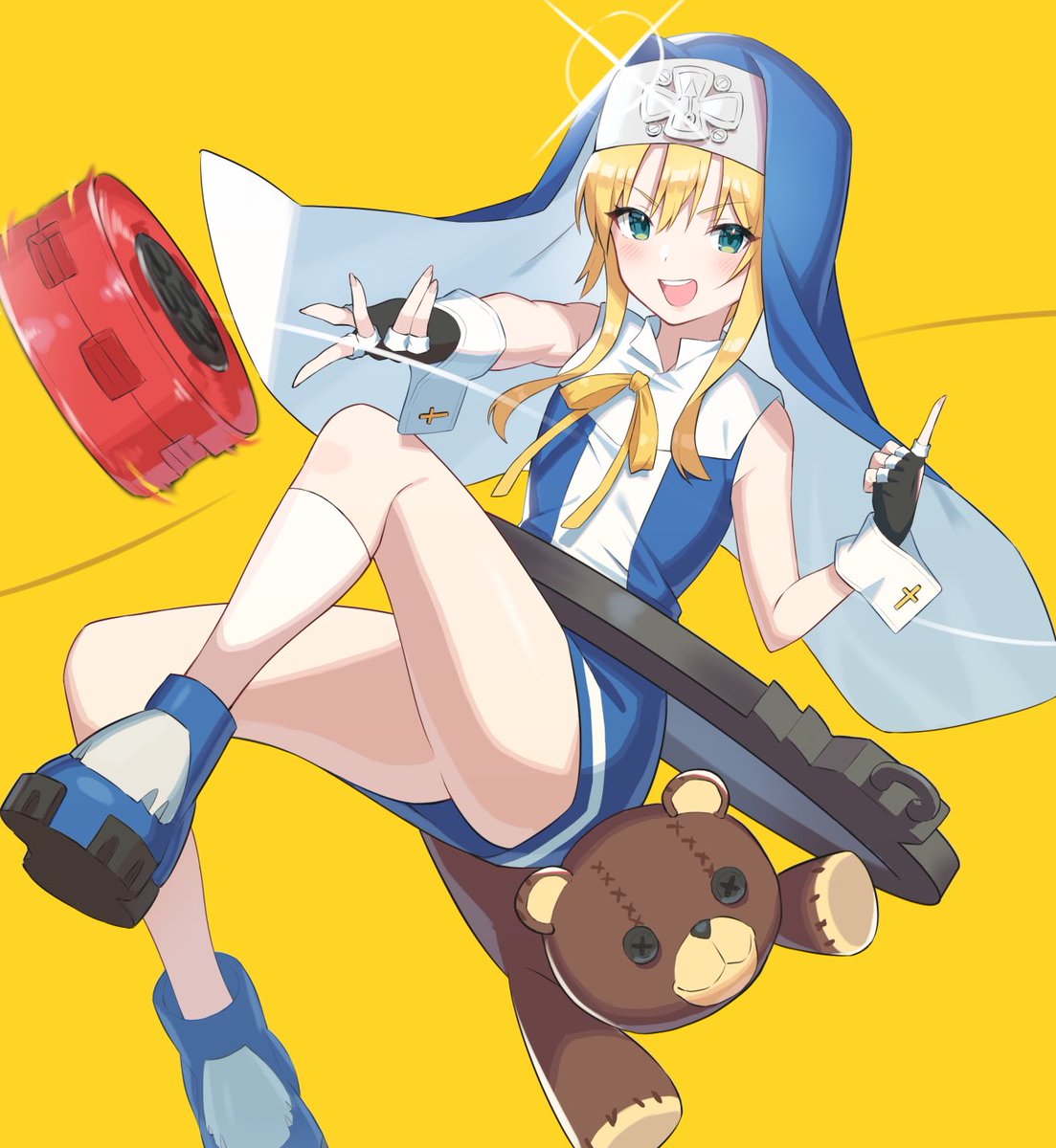 ブリジット(ギルティ・ギア) 「ブリジットきゅん🪀
#格ゲーキャラ描こうぜ 」|青竹色🎋お仕事募集中のイラスト