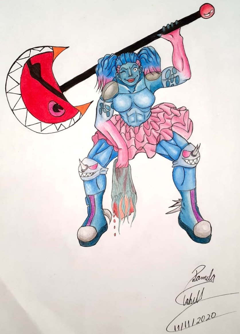 Cahell's tweet photo. #arte #drawing #colors #praticaaperfeição #desenho #myra https://t.co/jAAHrzwwTl