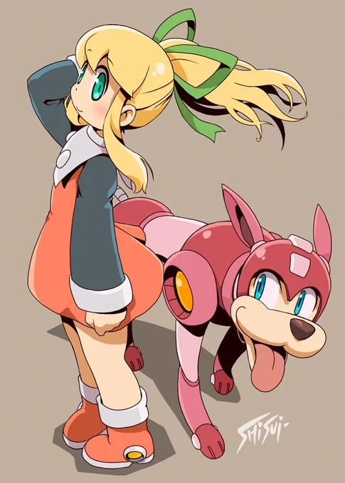 塗り終わったので、今日のラクガキ投げー!( ' ▽ ` )ノ 
ロールちゃんよりラッシュを描く方が時間かかってしまう。^^;
 #ロールちゃん 