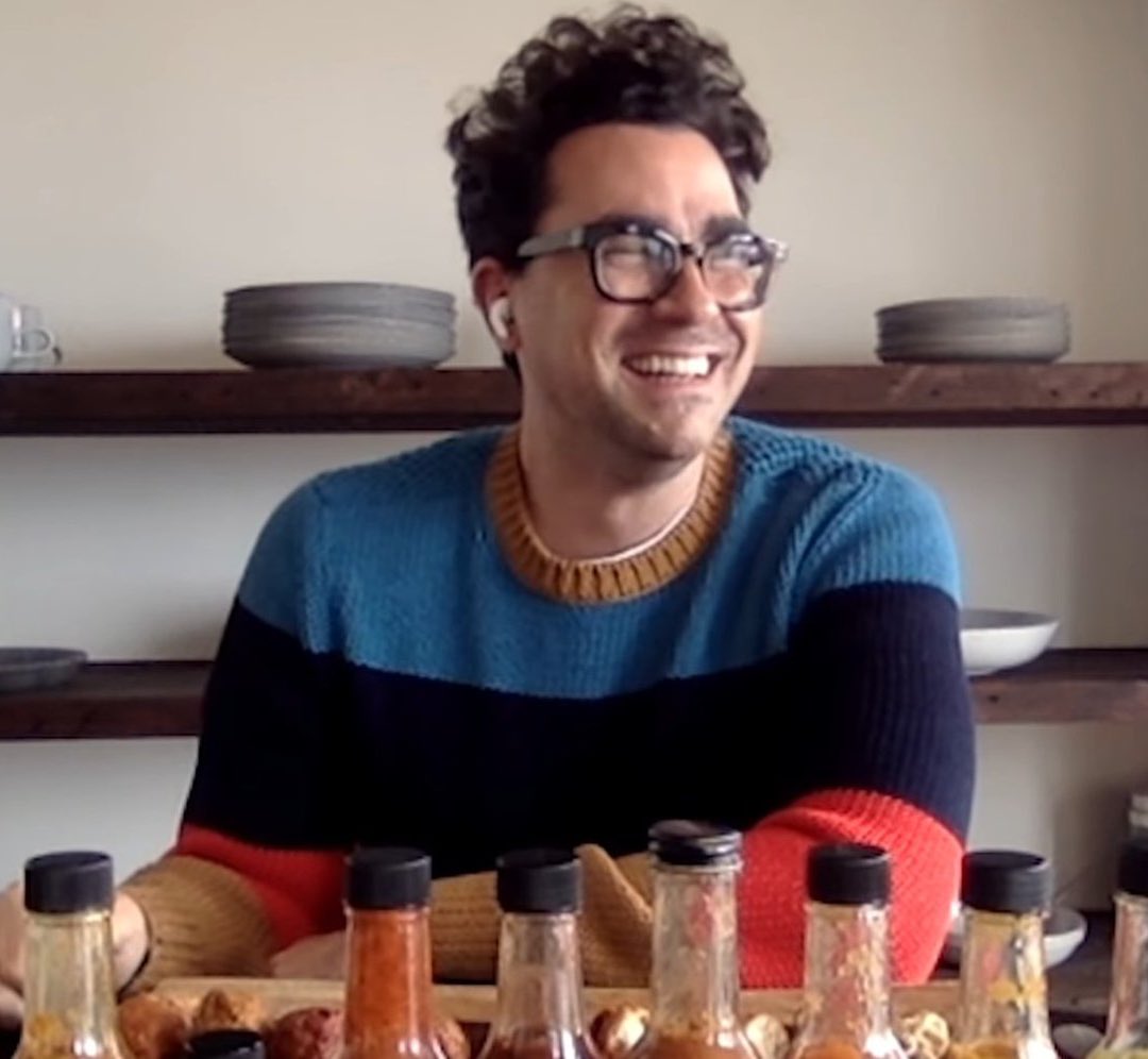 dan levy smiling during 2020 interviews, a thread: