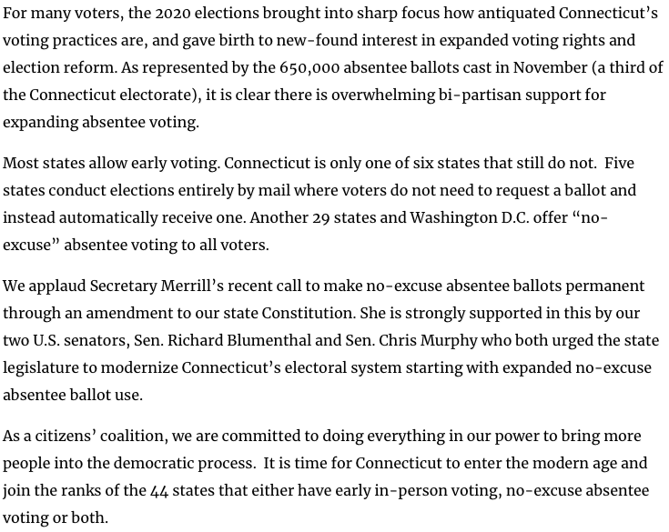ctblogger's tweet photo. Early voting in Connecticut should be a no-branier... #SafeVoteCT nails it... #ctpolitics
https://t.co/D63IkGArbA https://t.co/s2pNrZpj7d