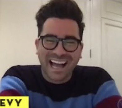 dan levy smiling during 2020 interviews, a thread: