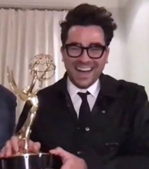 dan levy smiling during 2020 interviews, a thread: