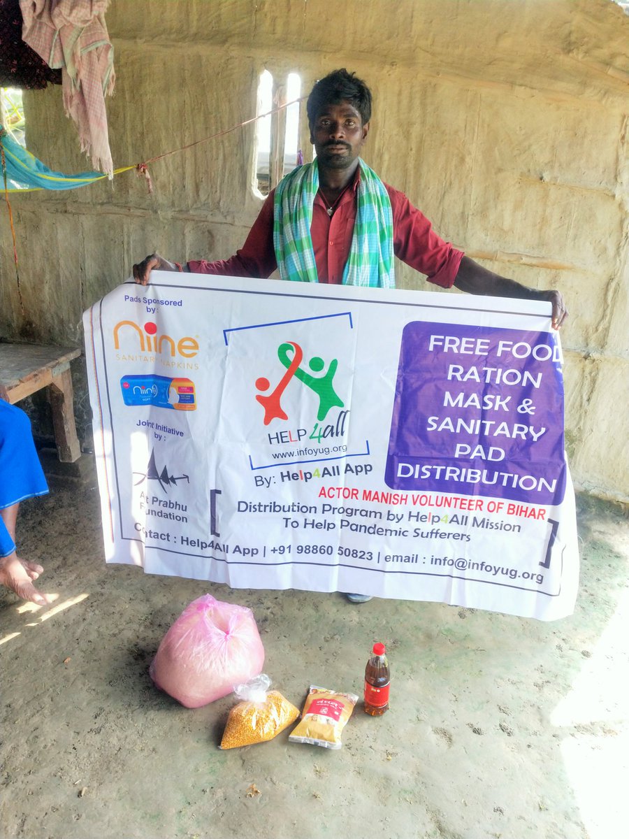 Manishactor2's tweet image. Today we are helping this people for the 1 week ration thanku  @Help4All_intl for ur kindly support in my village  #actormanish #help4all and thanku so much my bihar and village team thanku #biharteam
