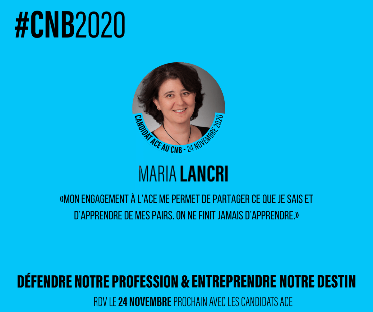ACEavocats's tweet photo. 👉Découvrez Maria Lancri, candidate pour l'ACE aux élections du 24 novembre au Conseil National des Barreaux ! 🚀
#CNB2020 #JeVoteACE https://t.co/vwpGFuu02T