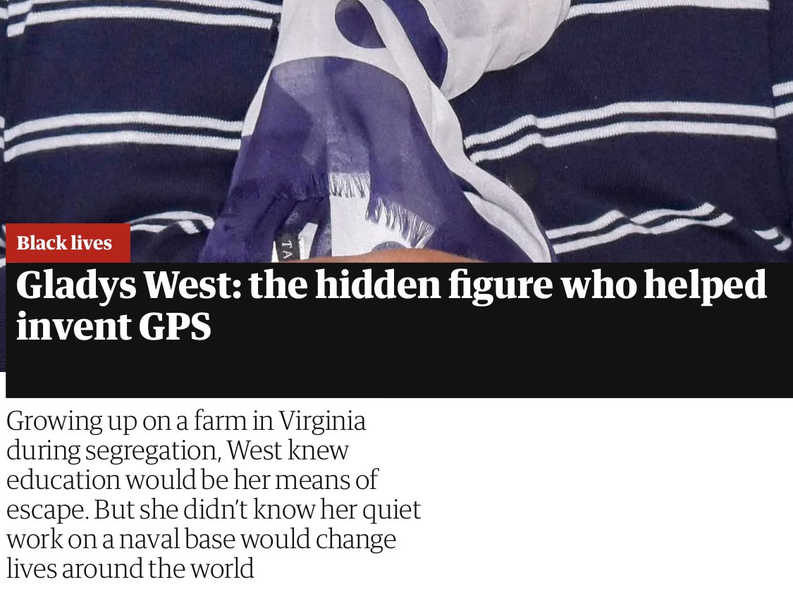 jesswade's tweet photo. GLADYS WEST is in the @guardian!!!!
😃😌😃😌😃
https://t.co/eccTopnQre https://t.co/OjNzLRuo8E