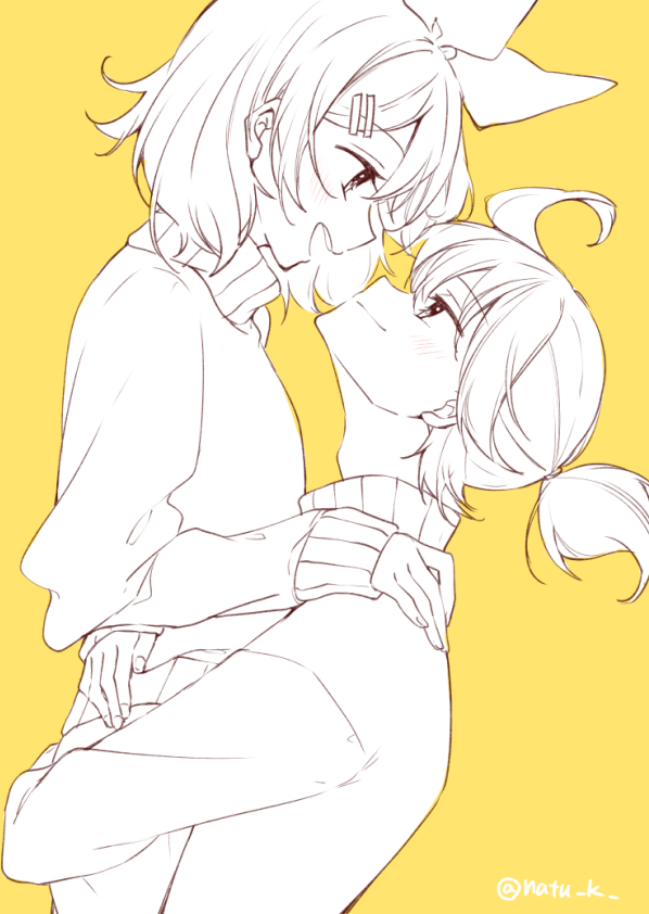 鏡音レン ,鏡音リン 「かがみね 」|葉月ナツ🍋のイラスト