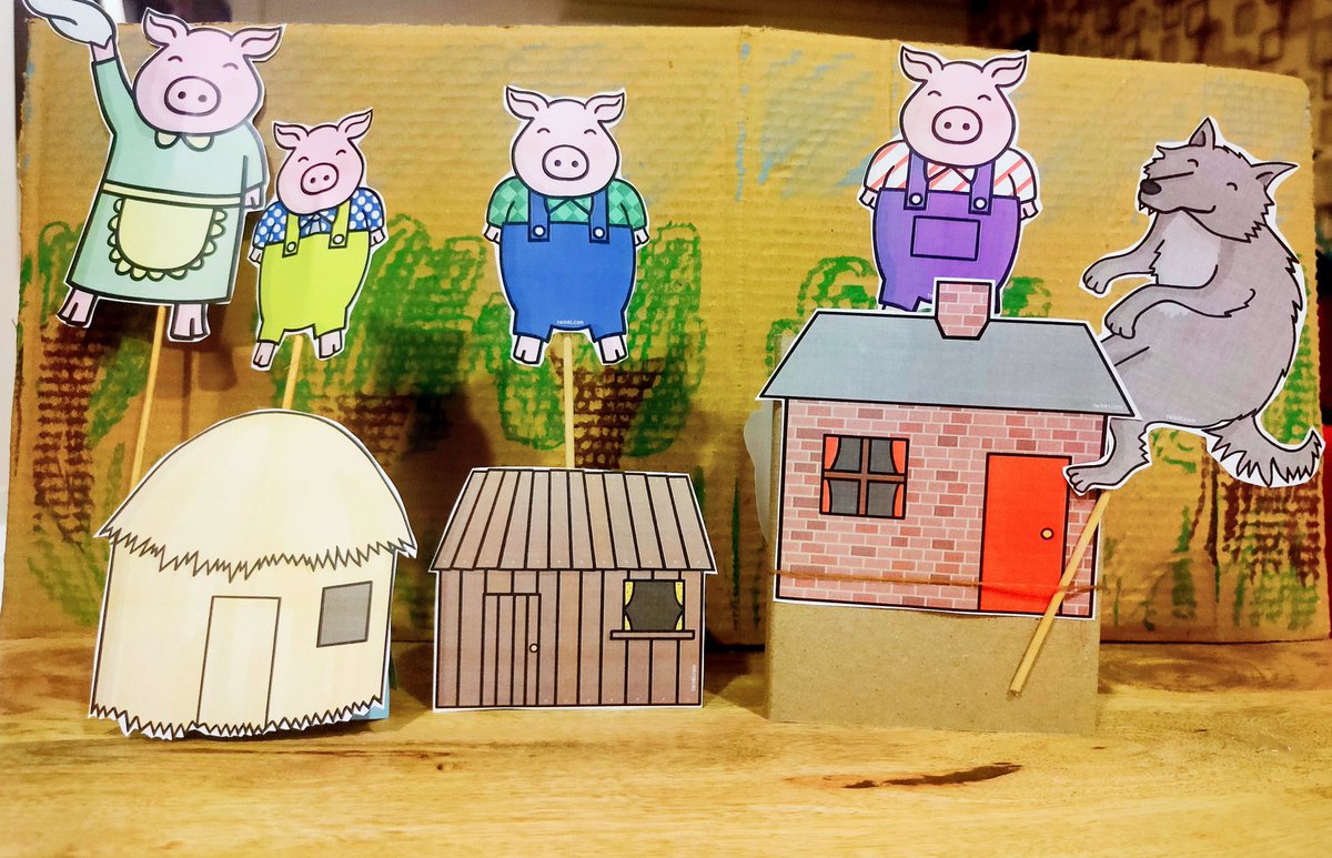 deswal_tripti's tweet image. Frm the times as early as 1840's #classic #fairytale #TheThreeLittlePigs still creates its own #Magic each time it is retold! PN Ss hd a grt time watchin the 'Big Bad Wolf' blow away the straw and the stick houses yet fall into the boiling pot in the brick house! @Prometheus_Edu
