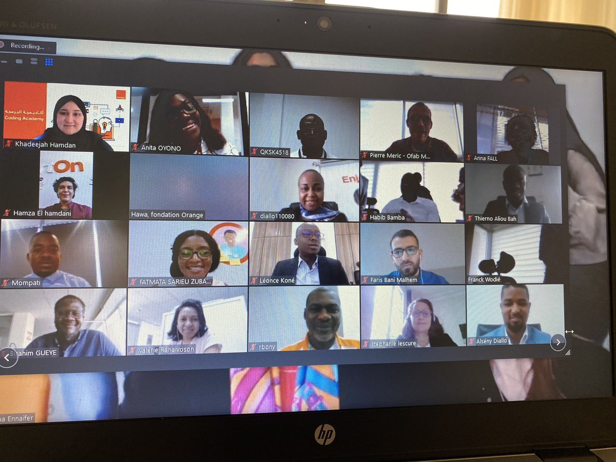 r_dababneh's tweet photo. Enjoying our energetic Orange Digital Centers virtual seminar today with more than 20 countries .. Thank you Tunis ODC team for great efforts to organize such rewarding experience sharing #ProudtobeOrange https://t.co/VMDsw9kCbe