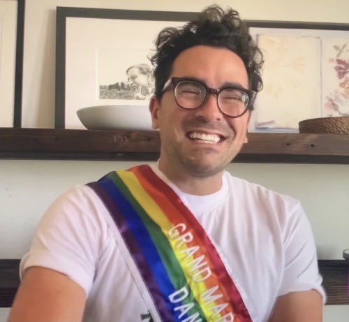 dan levy smiling during 2020 interviews, a thread: