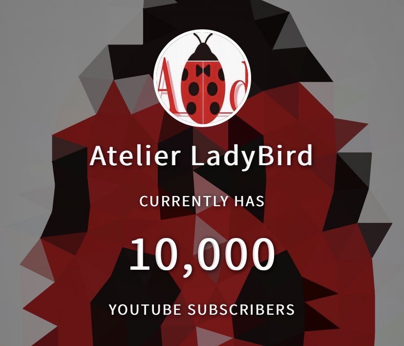 Atelier LadyBird、YouTubeチャンネル登録者数ついに1万人達成です！
沢山の方に聞いていただけて本当に嬉しいです、ありがとうございます！

これからも音楽を作り続けていきますので、今後ともよろしくお願いします！