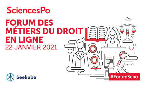 Scpocarrieres's tweet photo. Le Forum des métiers du #droit de @sciencespo aura lieu Vendredi 22 janvier 2021 en ligne sur @SeeKube. Vous êtes collaborateurs ou stagiaire au sein d'un cabinet d'#avocats? Inscrivez-vous!👉https://t.co/tCACFR33FT #ForumScpo https://t.co/17u2EiNDta