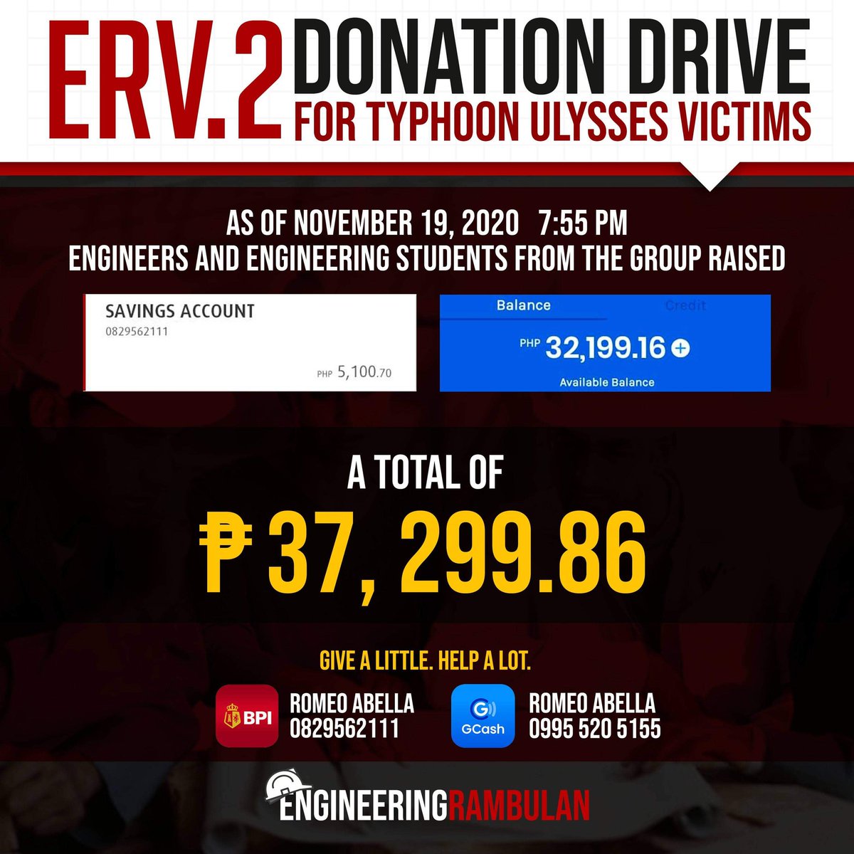 ENGRambulan's tweet photo. Update for today. 
#ReliefForUlyssesVictims
#ERStrikesBack
#EngineeringRambulan #EngineeringBayanihan
#EngineeringRambulanCares https://t.co/lNvknoWrAg