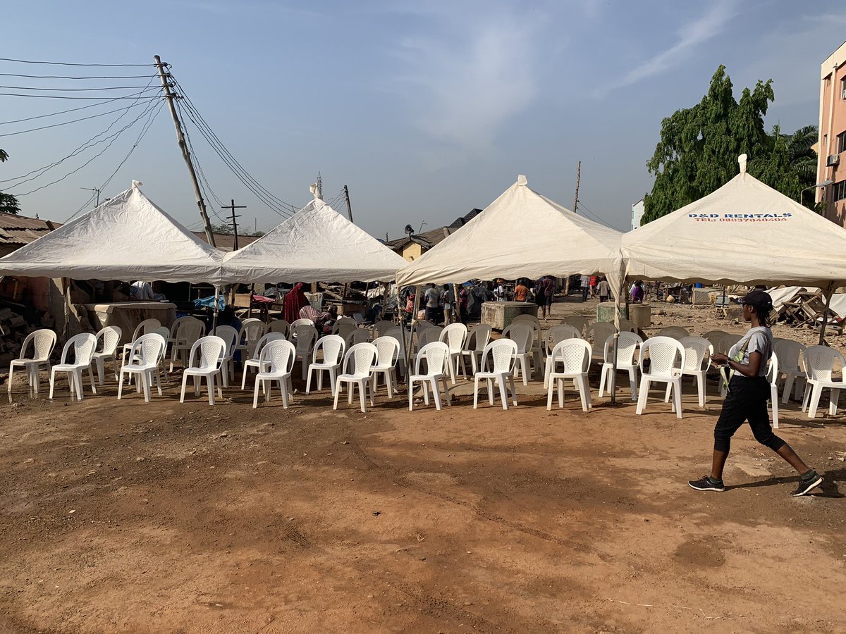 EHS_Division's tweet photo. All is set for the Commemoration of 2020 World Toilet Day. Waiting for the arrival of the Hon. Minister @DrMuhdMahmood at The Esu of Maje’s Palace Jabi, Abuja. https://t.co/ThLbPft6uw
