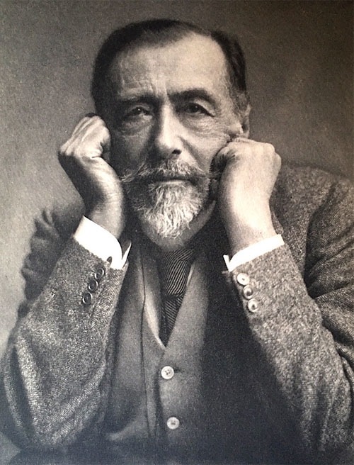 Russell's deepest and most enduring attachment, however, seems to have been with novelist Joseph Conrad (1857 –1924) . Of his first meeting with the writer, Russell wrote: "I plucked up courage to tell him... It was impossible to say how much I loved him."
