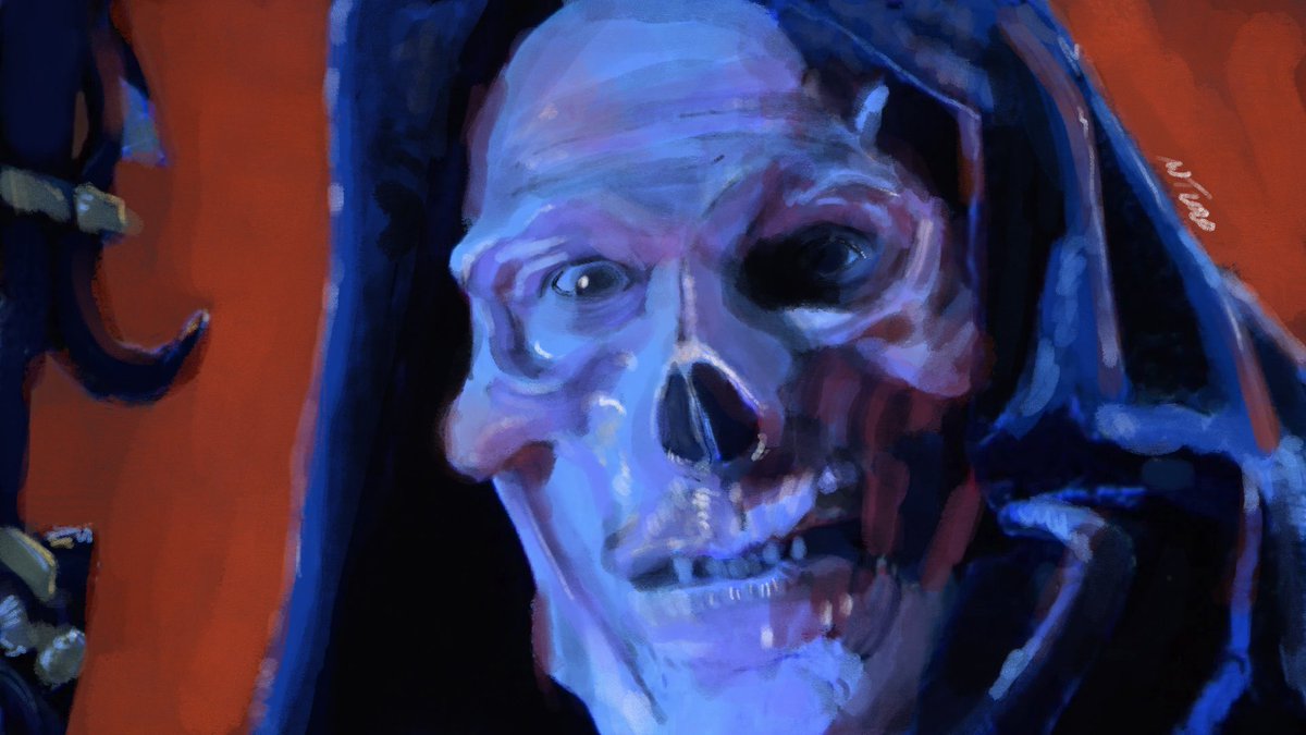 Today’s paint, as requested by @keoghderek2009 
Frank Langella’s Skeletor from the Masters of the Universe movie. #Skeletor #MastersofTheUniverse #HeMan #YouBoob #FrankLangella