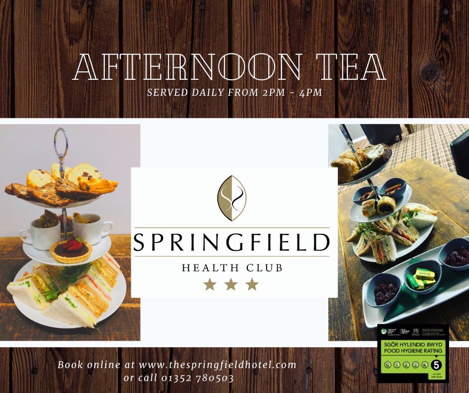 What better way to treat yourself! Our delicious Sweet or Savoury Springfield Afternoon Tea. Served Mon- Sat from 2pm, on our Heated Terrace or our spacious Bar & Restaurant. Just £14.95 per head, upgrade & include a glass of Prosecco for just £4.50. Book thespringfieldhotel.com