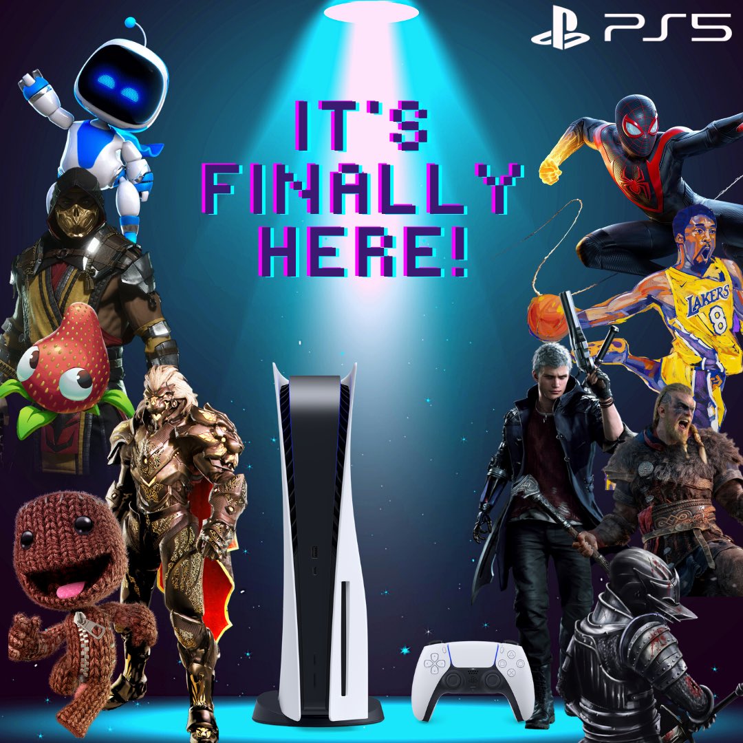GamesConME's tweet photo. Another welcome to the next generation of gaming! Happy PS5 Launch Day Gamers! Remember, Play Has No Limits! 🎮 @PlayStation @PlayStation_ME https://t.co/aPjC75kvRQ