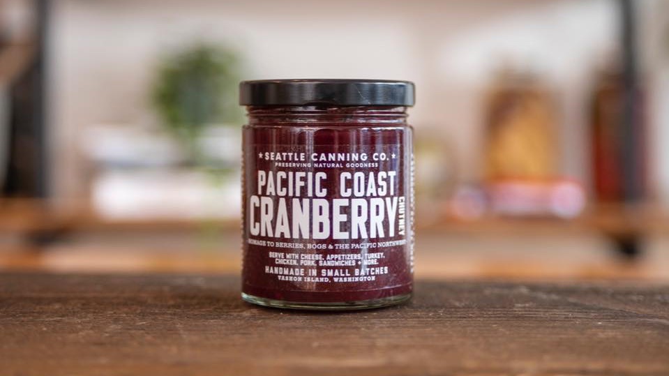 seattlecanning's tweet photo. Pacific Cost Cranberry means the holidays are upon us. Come pick up a jar at the West Seattle this Sunday, Nov. 22 between 10 -2 @SeattleFarmMkts https://t.co/iHv1fcx6hI