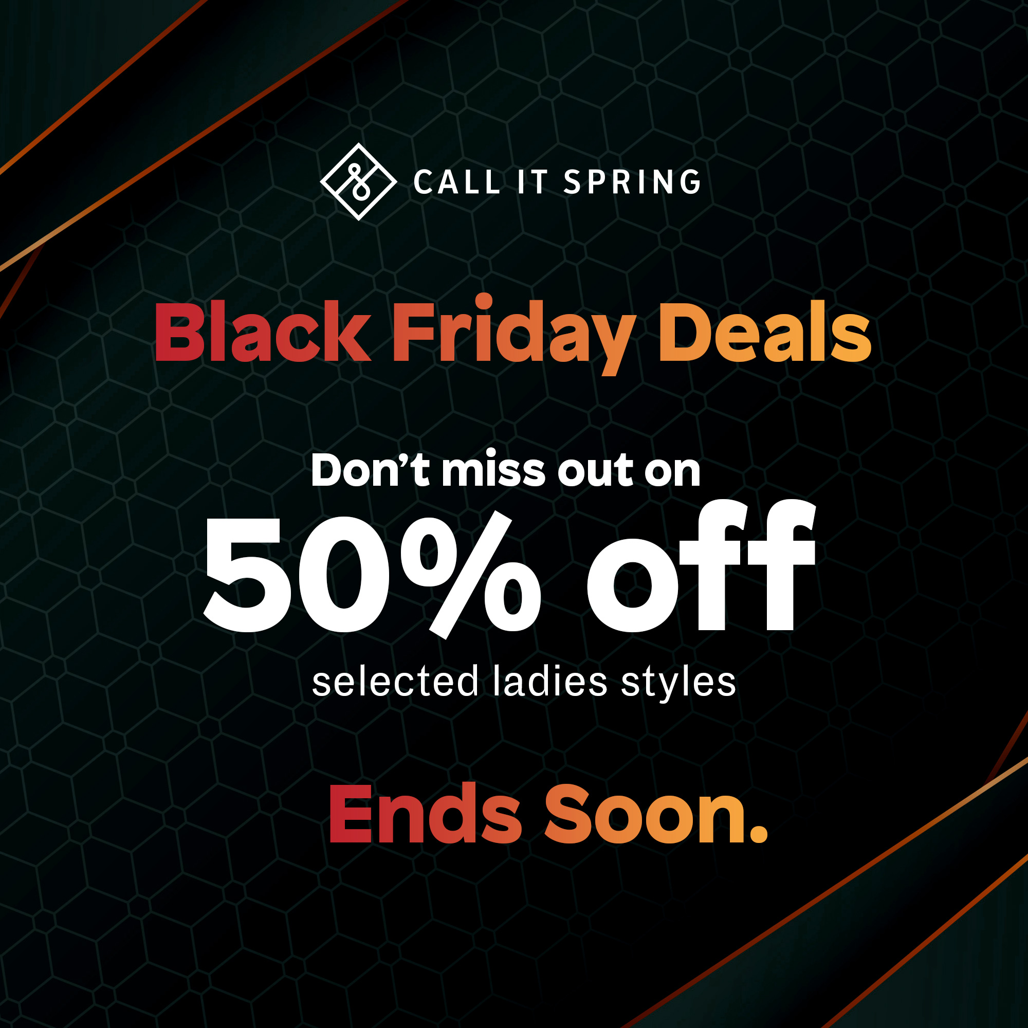 Call It Spring SA on X Did someone say Ladies Footwear on SALE. Black Friday deals. All month long Don t miss out on 50 off selected ladies styles https t HrOw8vlfGi While