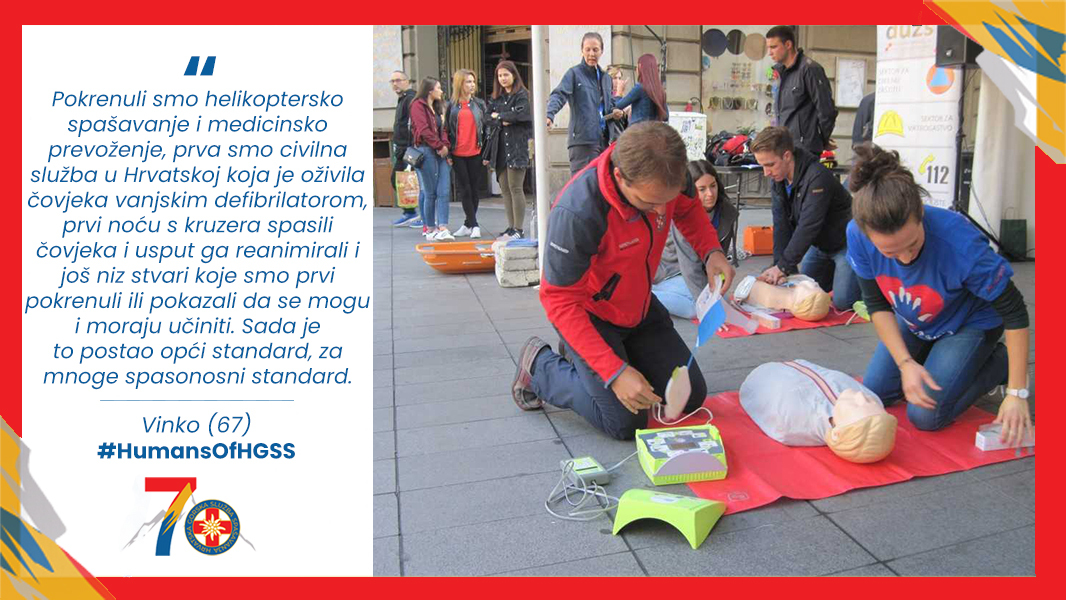 HrvatskaGSS's tweet photo. Današnja objava, posljednja u nizu od četiri objave o Vinku i njegovom vodstvu u HGSS-u, prožeta je zajedništvom i velikom hrabrošću. Ako vas zanima kako od malog tima ljudi s inicijativom može doći do velikih promjena, čitajte dalje. (4/4) #HGSS70 #HumansOfHGSS #LjudiHGSSa https://t.co/xeSqVEfQXx