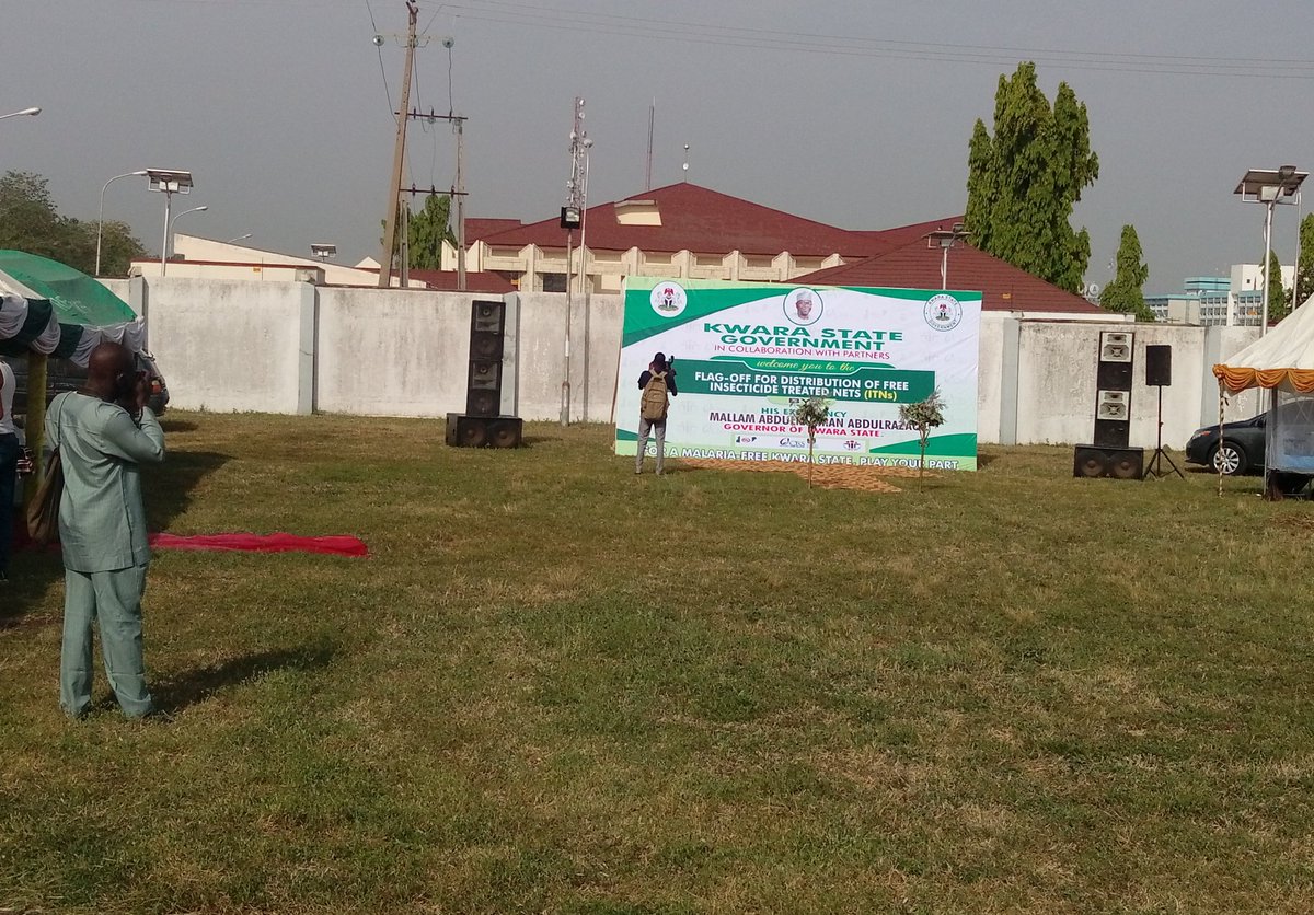 SFHGFMalariapr1's tweet photo. #KwaraITNcampaign2020 Flag-off event venue at @followKWSG Govt house. Preparations are in top gear to commense the event at 10am #ForAMalariaFreeKwara #PlayYourPart https://t.co/stwBuqpKqH