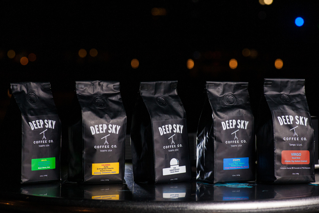 No matter what your flavor preference, Deep SkyCoffee has got ya' covered! (Not shown: Total Eclipse Dark Roast for you 'bold' types!)⁠

⁠#deepskycoffee #tamparoaster #tampa #specialtycoffee #tampacoffee #coffee #veterancoffee #veteranowned