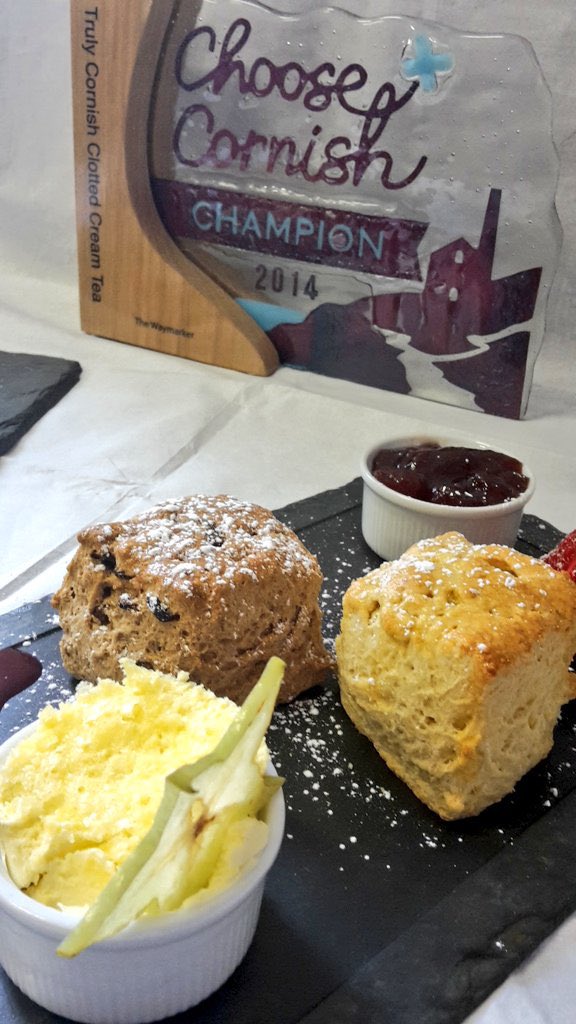 Jam_First's tweet photo. @TheWaymarker And thank you for the #SquareScones. You will be greatly missed. Three cheers for @TheWaymarker folks, hip hip... hip hip... hip hip... #CreamTea #JamFirst https://t.co/UMrZy49Bfh