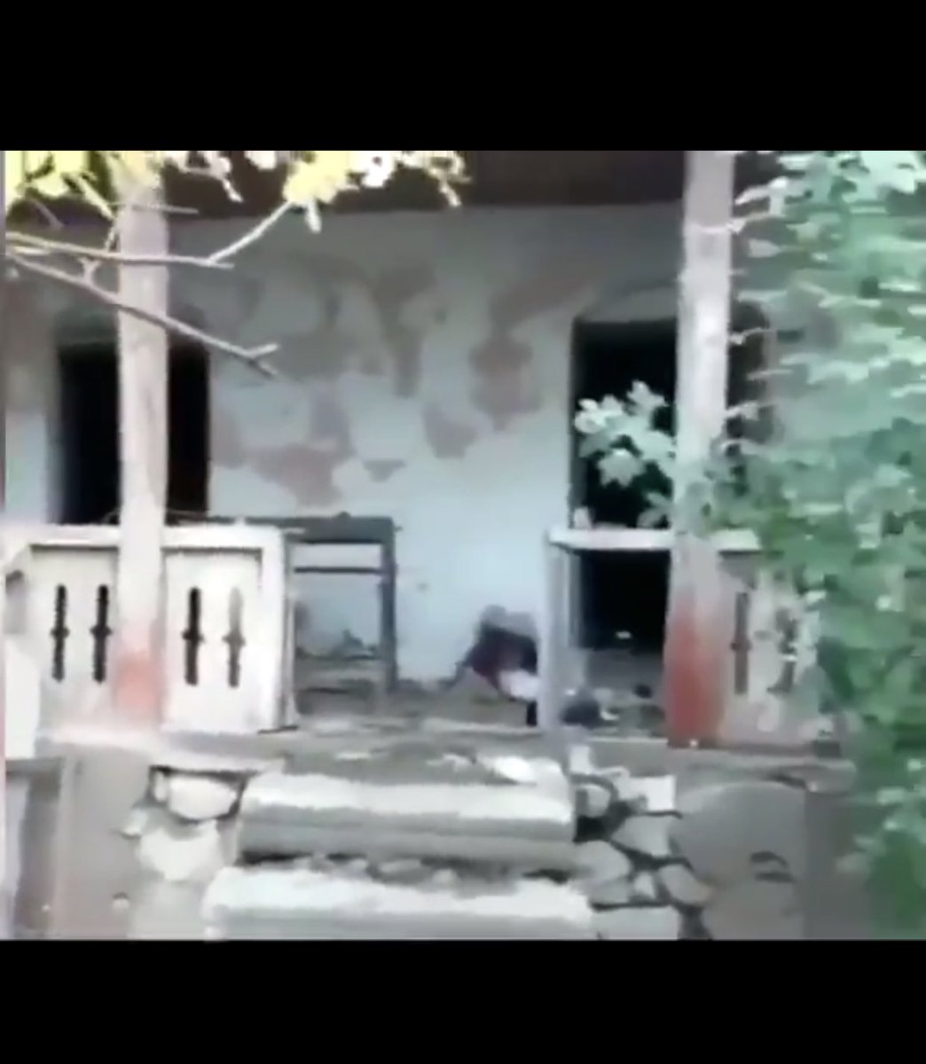 AzerShafa's tweet photo. #Bulbul’s house in #Shusha. Armenia destroyed the house- museum of a famous opera tenor, folk music performer, and one of the founders of vocal arts. 

#ArmenianWarCrimes #ArmenianAggression #StopArmenianAggression https://t.co/DZajbdRJhh